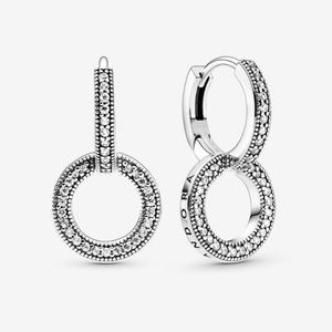 Sparkling Double Hoop Earrings
